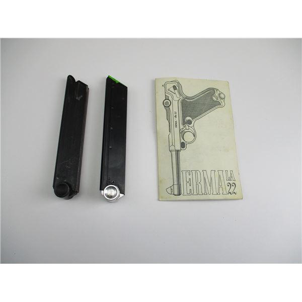 ERMA LUGER .22LR PISTOL MAGAZINES