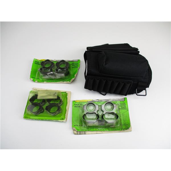 ASSORTED RUGER SCOPE RINGS ETC