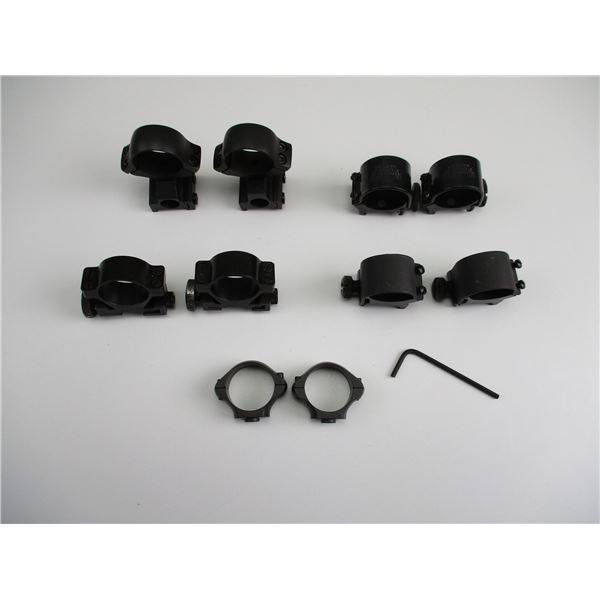 ASSORTED 1" SCOPE RINGS