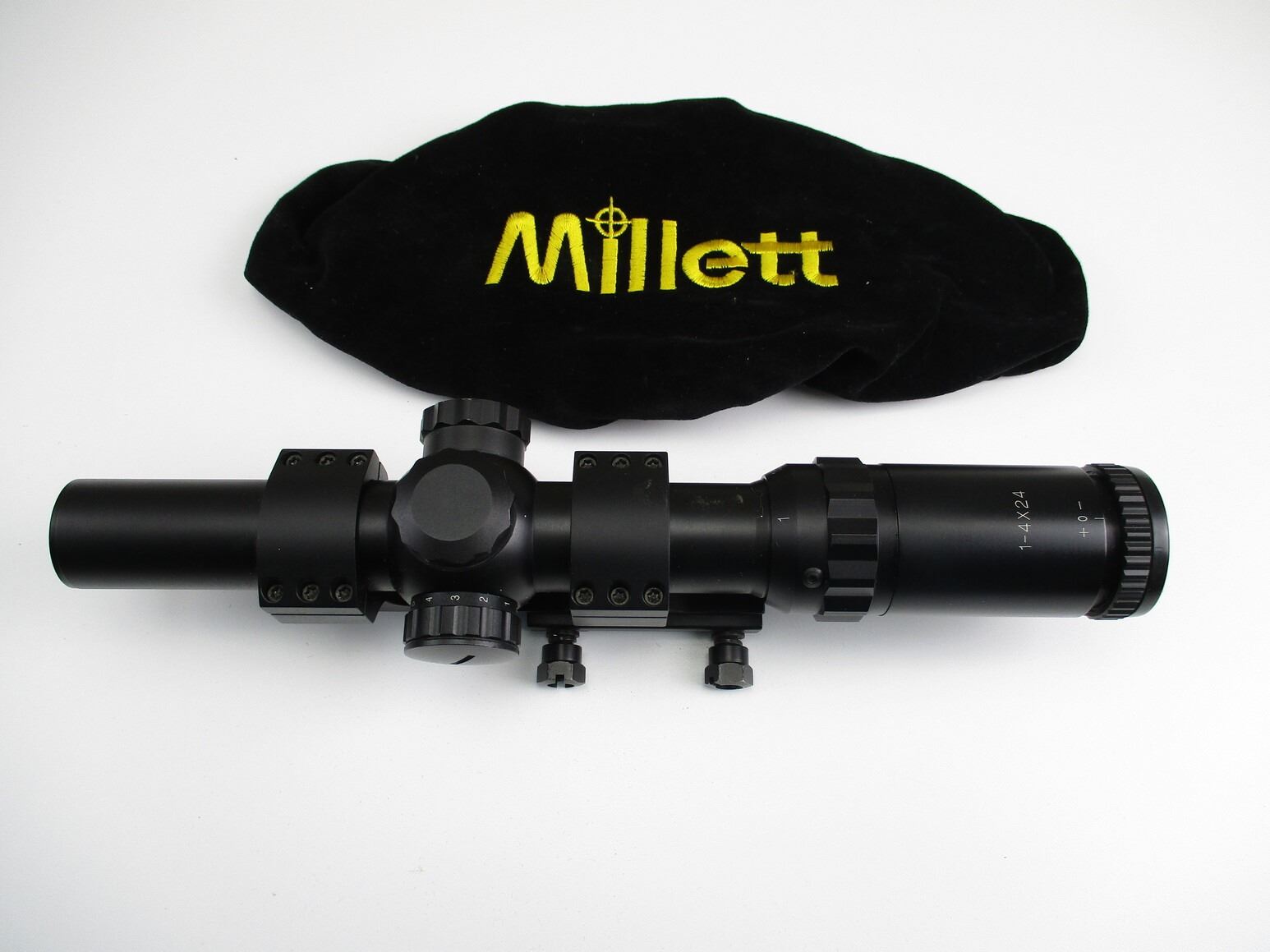 MILLETT DMS-1-4X 24 AR TYPE SCOPE WITH MOUNT