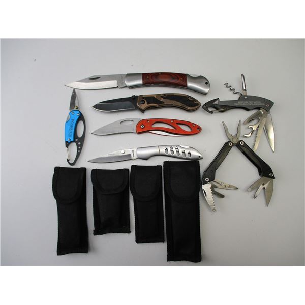 ASSORTED FOLDING KNIVES &