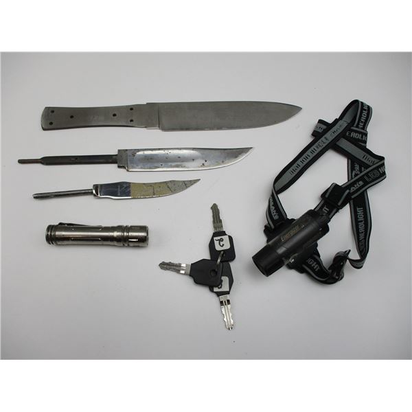 ASSORTED KNIVES ETC