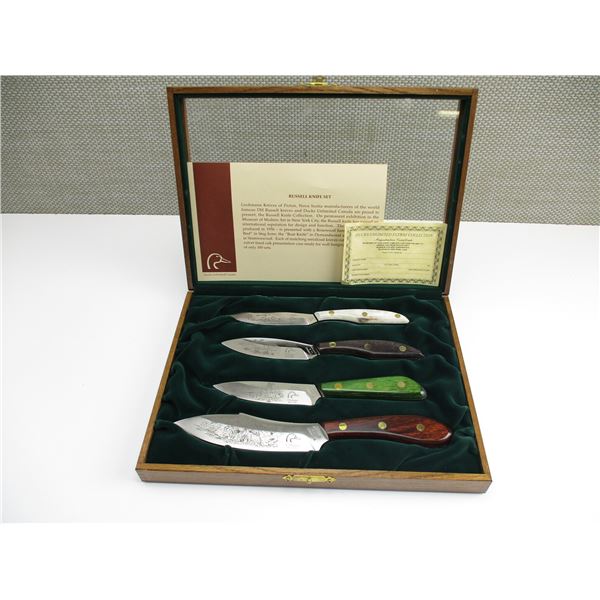 DUCKS UNLIMITED RUSSELL KNIFE SET