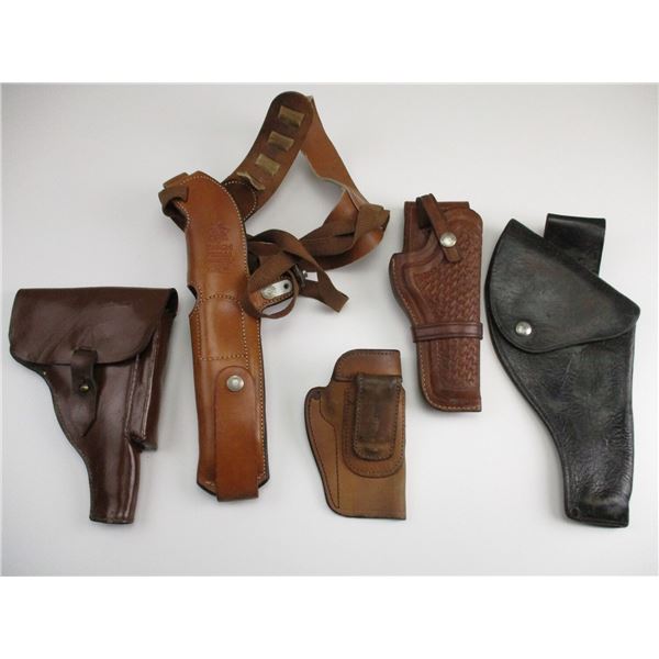 ASSORTED LEATHER HOLSTERS