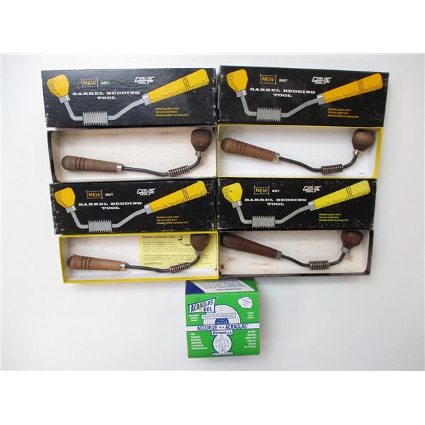 ASSORTED BARREL BEDDING TOOLS ETC