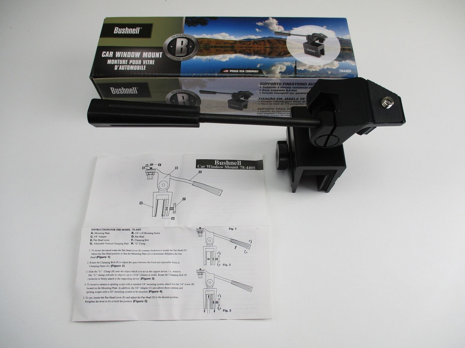 Bushnell Window Mount – Supporto Per Cannocchiale Da Finestrino Auto, Leggero E Universale