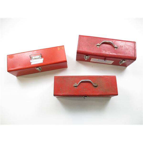 ASSORTED RED TOOL BOXES