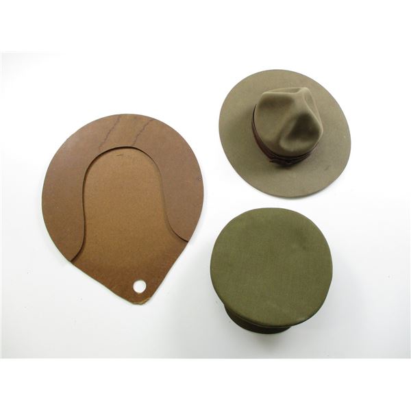 STETSON HAT WITH HANGER ETC