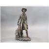 Image 1 : Resin Cowboy Statue- 18" X 19" Base