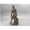 Image 3 : Resin Cowboy Statue- 18" X 19" Base