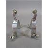 Image 6 : Edge Marked Crockett Stainless Spurs- Mustache Pattern- .8" Bands- 1.75" Shanks- 10 Point Rowels