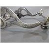 Image 6 : Marked B-C Silver Overlaid Bit- Fresno Cheek- Copper Inlaid Frog Mouth- Slobber Bar- Rein Chain Swiv