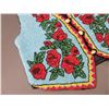 Image 2 : Ladies Floral Beaded Western Vest- Shell Buttons- 20" X 16"- Stand Not Included