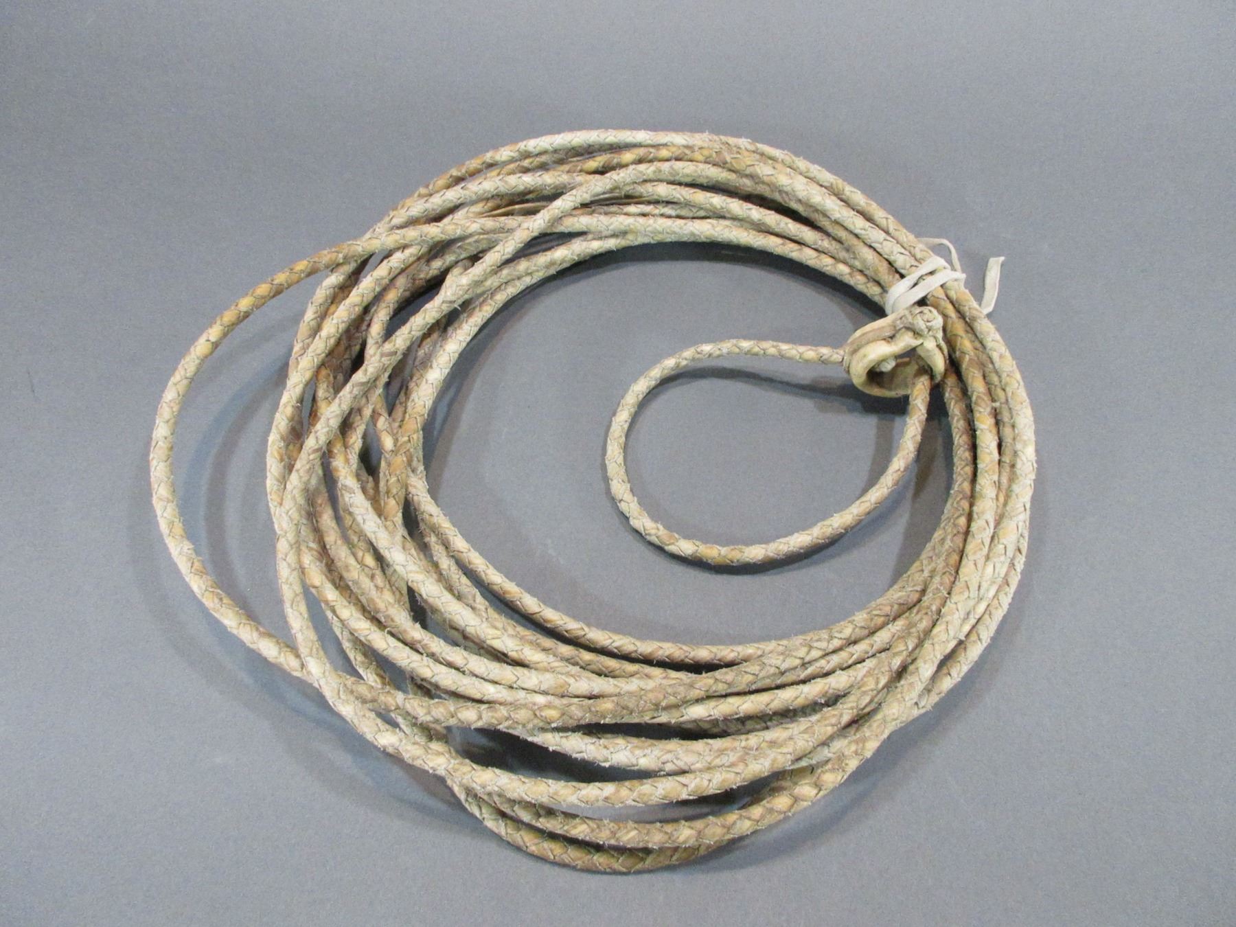 Hand Braided Rawhide Riata- 4 Strand- 47'