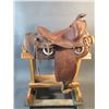 Image 2 : 14" Saddle- Tooled- Rough Sheepskin- Fair Condition