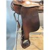 Image 5 : 14.5" Padded Seat Saddle- Tooled- Decent Sheepskin- Conchos- Damaged Horn- Been Modified- Fair Condi