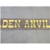 Image 3 : The Golden Anvil Wooden Sign- 79" X 11"