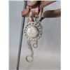 Image 3 : Unmarked Visalia Headstall- Headstall Is Found In Visalia Catalog- 37 Domed Engraved Scalloped Silve