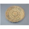 Image 1 : Native American Footed Shallow Basket- Scalloped Edging- Pictorial Figures- Fair Condition- 10" X 1.