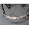 Image 4 : Marked Avila Silver Overlaid Bit- Martinez Cheek- Hooded Halfbreed Mouth- Slobber Bar- 3" Roped Edge