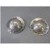 Image 1 : Marked Rocking A (Andreas Rombach) Domed Engraved Scalloped 2" Silver Conchos- Unused