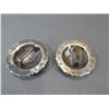 Image 2 : Marked Rocking A (Andreas Rombach) Domed Engraved Scalloped 2" Silver Conchos- Unused