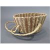 Image 3 : Pine Needle Purse/Basket With Handles- 5.5"H X 9.5"W X 6"D- Good Condition