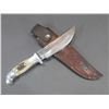Image 1 : Marked RH Ruana Bonner Montana Knife- Knife Mark Pointing Towards Handle- Sheath- Blade 6"- Handle 4