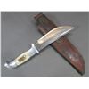 Image 3 : Marked RH Ruana Bonner Montana Knife- Knife Mark Pointing Towards Handle- Sheath- Blade 6"- Handle 4