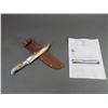 Image 1 : Unmarked Ruana Knife With Letter Of Authenticity- Rudy Built This Knife Between 1938 And 1943- Sheat