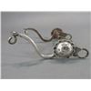 Image 6 : Marked GS Garcia Elko Nev Silver Overlaid Bit- Santa Maria Cheek- Halfbreed Mouth- Rein Chain Swivel