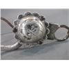 Image 7 : Marked GS Garcia Elko Nev Silver Overlaid Bit- Santa Maria Cheek- Halfbreed Mouth- Rein Chain Swivel