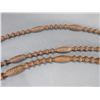 Image 4 : Caramel Colored Rawhide Chuca Family Romel Reins- GM Pattern- 30 Plait- 101"- Stamped Popper- New Co
