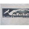 Image 4 : Plasma Cut 1 Man Saw- Buffalo Scene- 51" X 8"