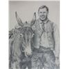 Image 3 : Signed Dan Greytak Pencil Drawing- MT Artist- 186/200- MT Governor Ted Schwindeon- 18.5" X 14.5"
