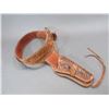 Image 1 : Tooled Gunbelt- 12 Large Loops- Belt 43" X 2.75"- New Condition