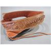Image 3 : Tooled Gunbelt- 12 Large Loops- Belt 43" X 2.75"- New Condition