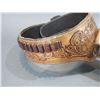 Image 3 : Tooled Gunbelt- #34- .38-.45 Loops- Belt 44" X 3"- New Condition