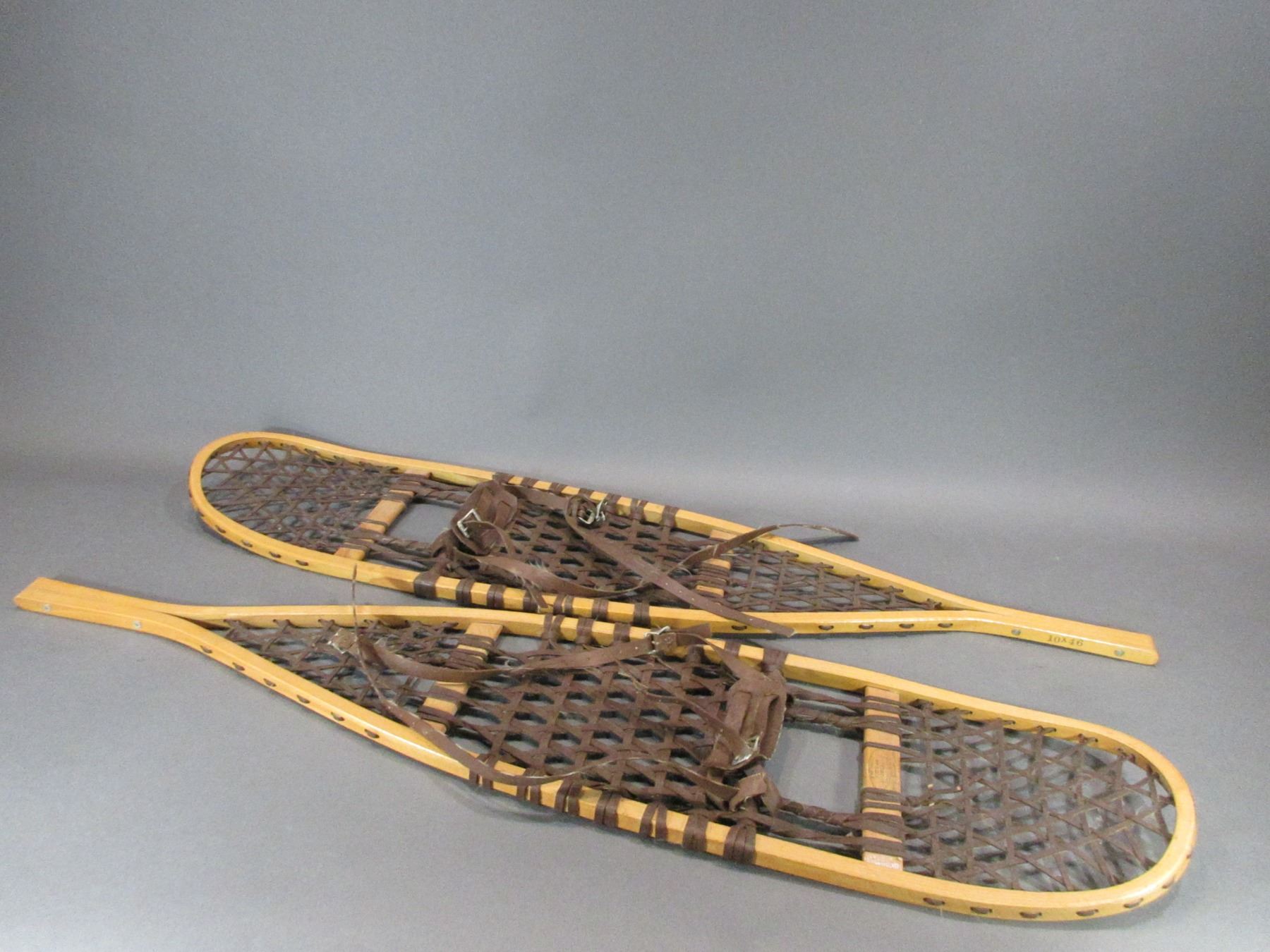 Northwoods Brand Snowshoes Safesport MFG. Co Made In Canada 46" X 10" New Condition