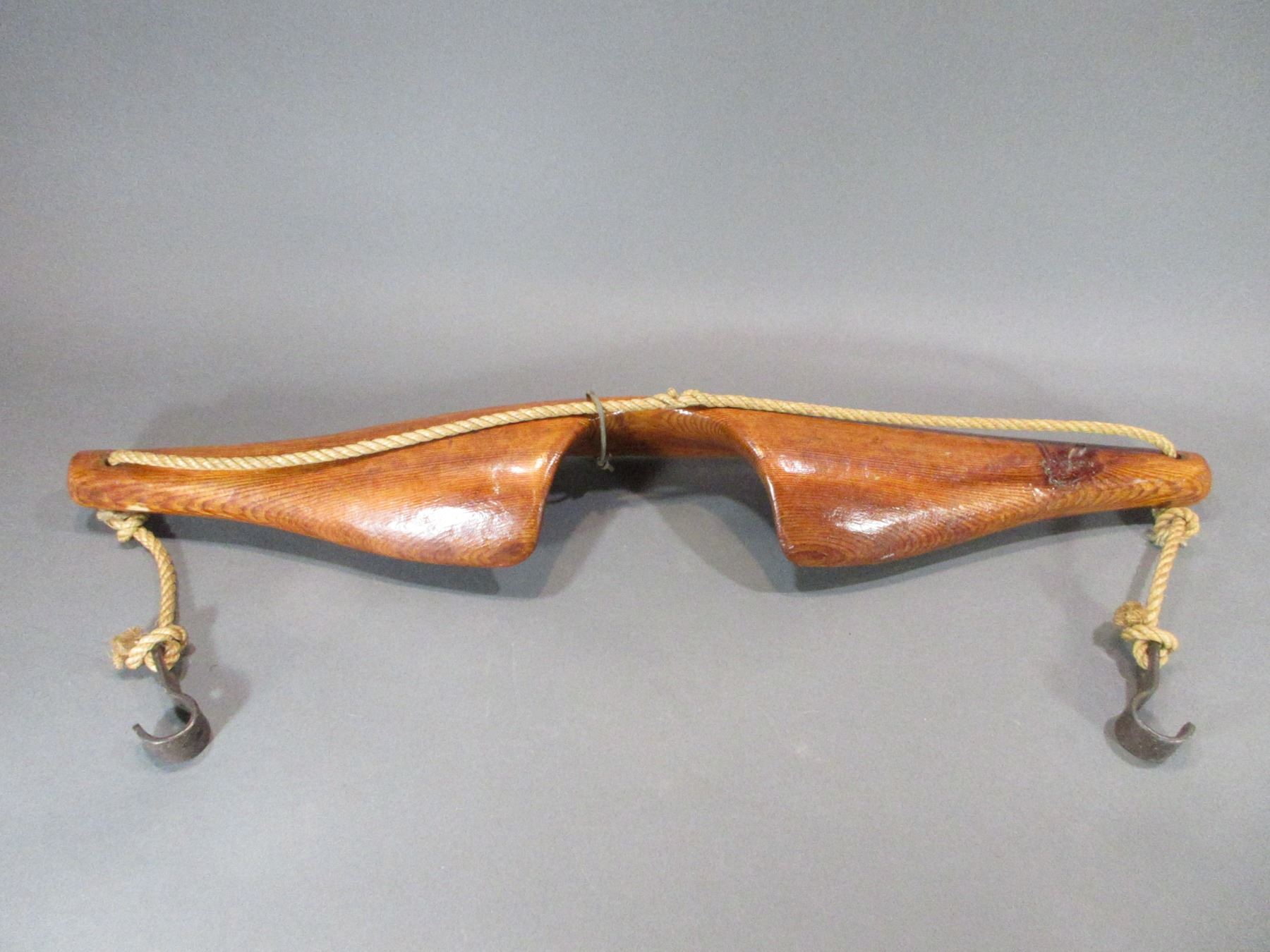 Human Yoke From Mexico For Carrying Heavy Buckets 38"