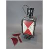 Image 1 : Osemeka Swiss Railroad Lantern- 18.5"H X 7.5" X 7.5"- Broken Lens
