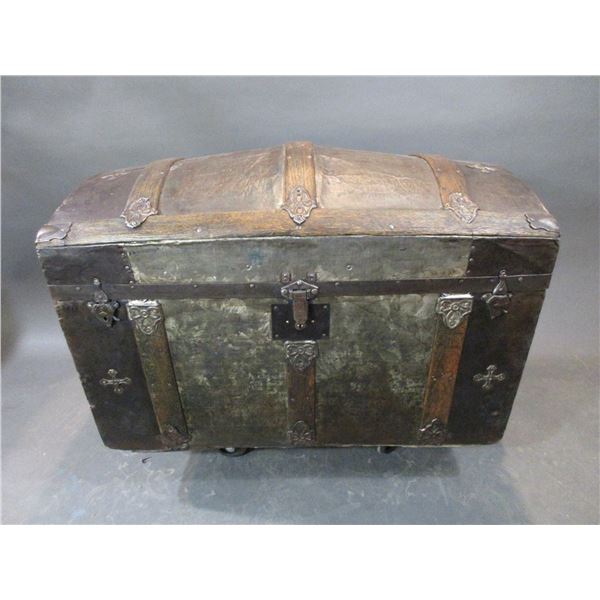 Antique Trunk- 23"H X 30"W X 16"D- Good Condition