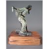 Image 3 : Signed And Numbered David Lemon Bronze- 19/30- "Testing The Waters"- 12"H X Base 10"X8"