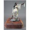 Image 4 : Signed And Numbered David Lemon Bronze- 19/30- "Testing The Waters"- 12"H X Base 10"X8"