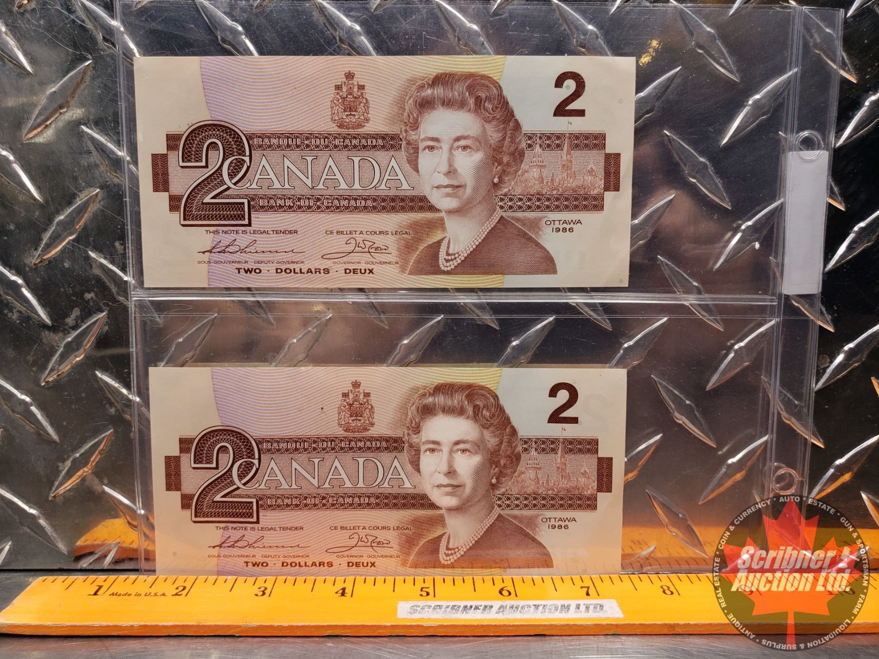 Canada $2 Bills (2 Sequential) 1986 (EGG9889441/442) (See Pics for ...