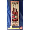 Image 1 : Single Sided Tin Sign (Embossed) "Drink Nichol Kola" Bottle Sign (24"H x 8"W) (See Pics!)