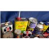 Image 2 : Tray Lot: Assorted Shop & Household Tins (Incl: Tire Repair Kits) (See Pics!)