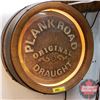 Image 1 : Light Up Wall Mount Barrel End Beer Sign "Plank Road Original Draught" (7"D x 18"Dia) (See Pics!)