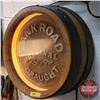 Image 4 : Light Up Wall Mount Barrel End Beer Sign "Plank Road Original Draught" (7"D x 18"Dia) (See Pics!)