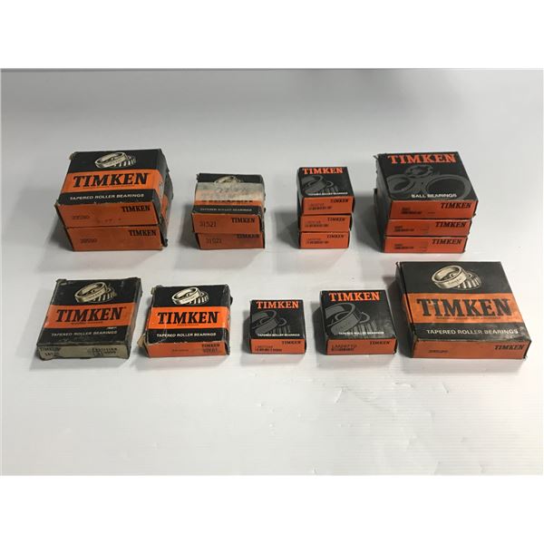Lot of Timken Bearings